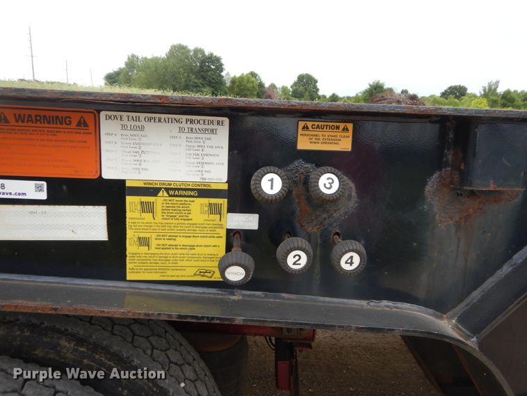 image for item JI9508 2008 Trail King TK110HT-443  drop deck equipment trailer