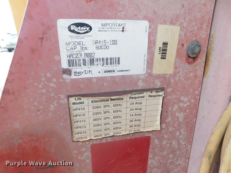 image for item DK8642 (4) Rotary HP415-100 column lifts