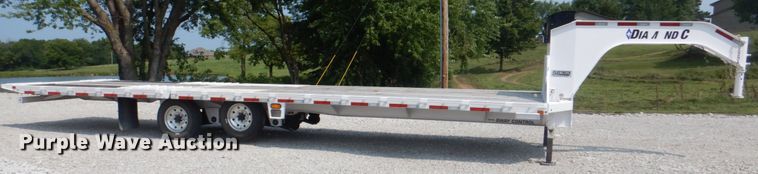 image for item DL0102 2019 Diamond C  tilt deck equipment trailer