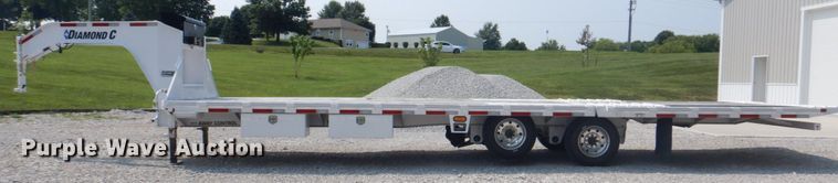image for item DL0102 2019 Diamond C  tilt deck equipment trailer