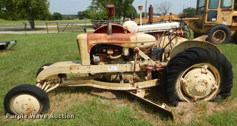 image for item DL0529 Allis Chalmers  rigid frame motor grader