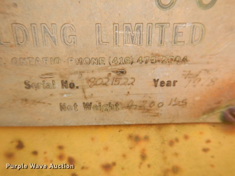 image for item DL0535 1978 TJ Welding Limited PA-9C  pole trailer