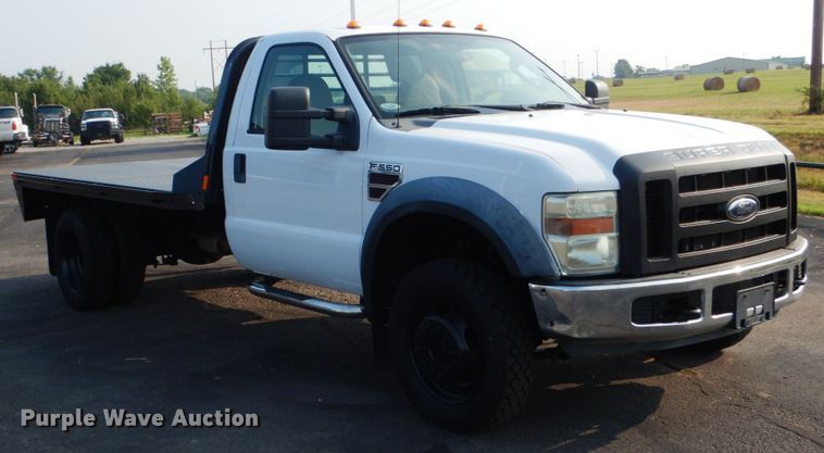 image for item DL4993 2008 Ford F550 Super Duty XL  flatbed truck