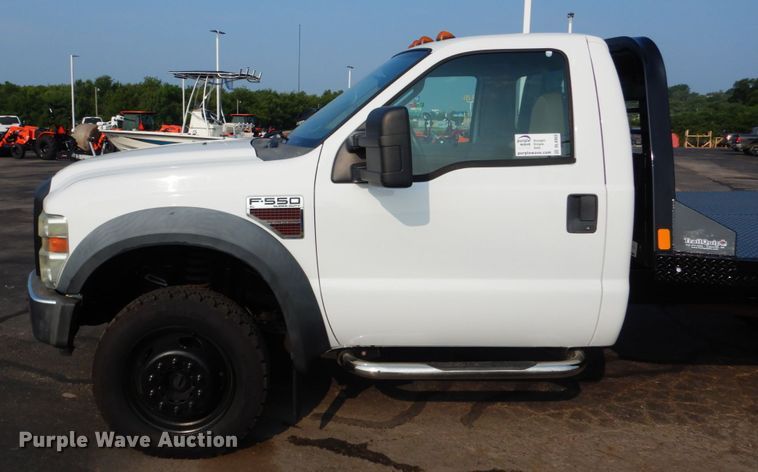 image for item DL4993 2008 Ford F550 Super Duty XL  flatbed truck