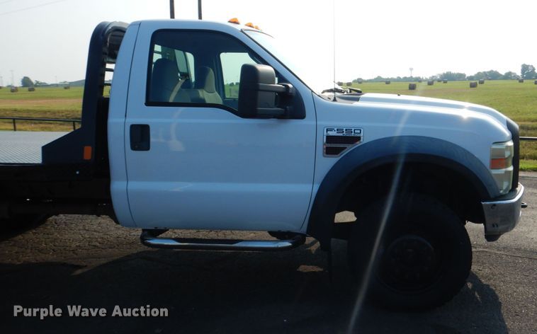 image for item DL4993 2008 Ford F550 Super Duty XL  flatbed truck