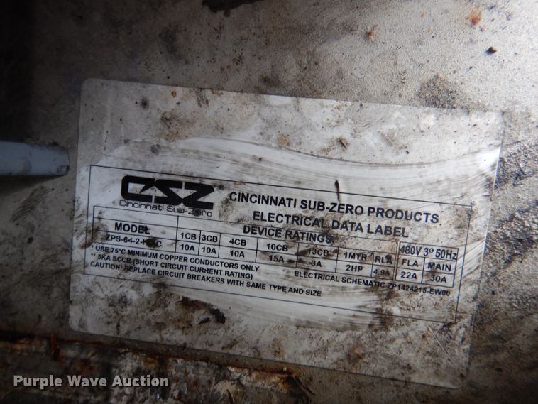 image for item DM1335 Cincinnati Sub-Zero ZP-64  test chamber