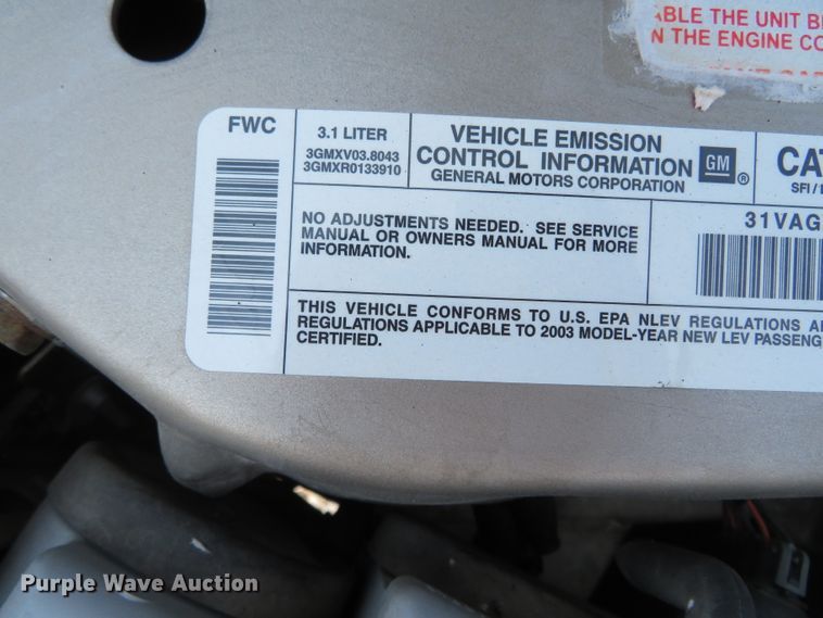 image for item DN5964 2003 Buick Century