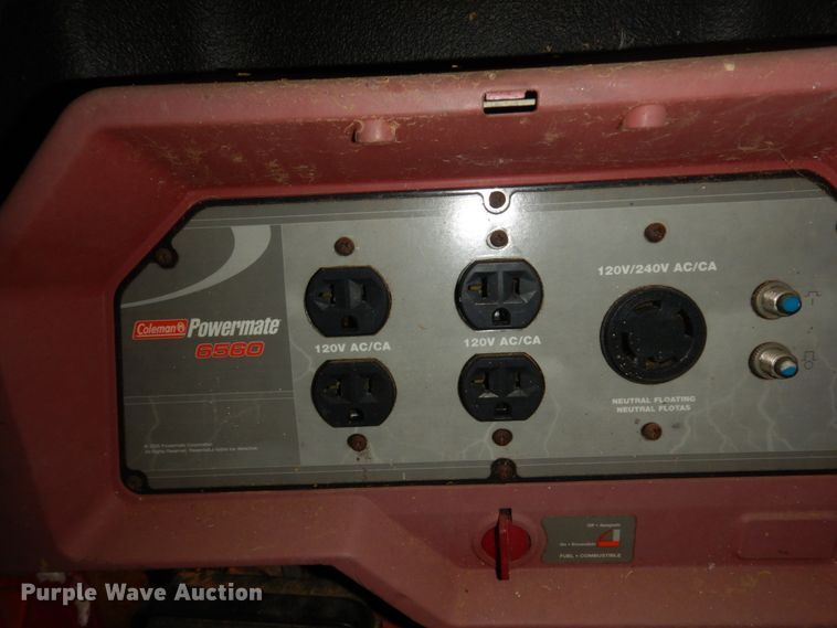 image for item ED9786 Coleman Powermate 6560  generator