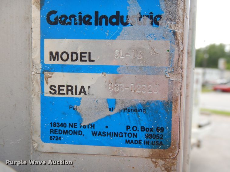 image for item II9675 Genie SL-13  lift