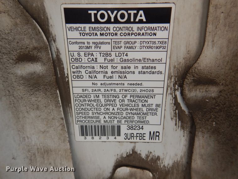 image for item IN9804 2013 Toyota Tundra  Double Cab pickup truck