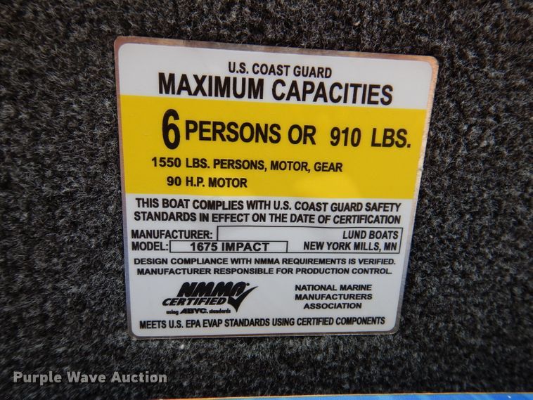 image for item IN9829 2021 Lund 1675 Impact  boat