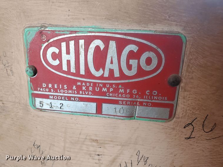 image for item IX9951 Chicago 512  metal brake