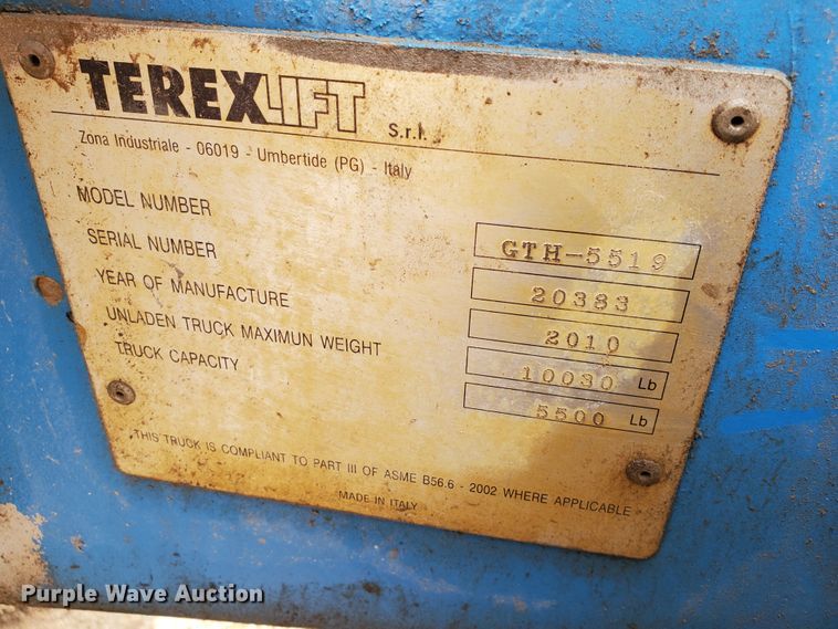 image for item IX9952 2010 Genie GTH-5519  telehandler