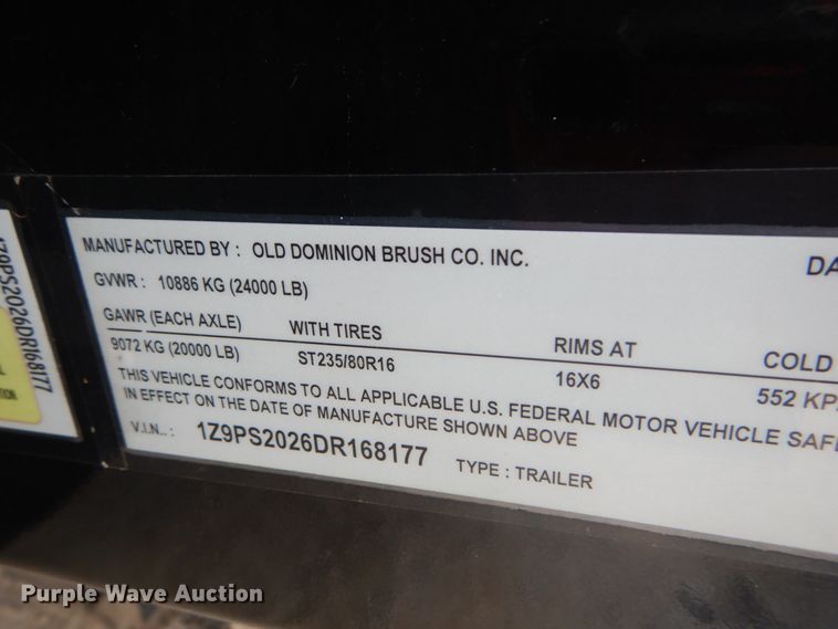 image for item JI9506 2013 ODB SCL65  leaf vacuum trailer