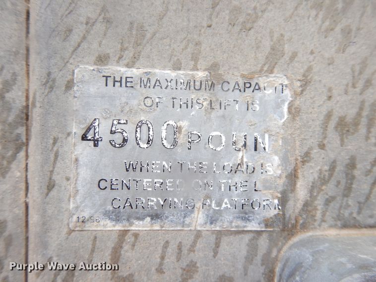 image for item KC9261 2014 Waltco WDV45  heavy duty semi lift