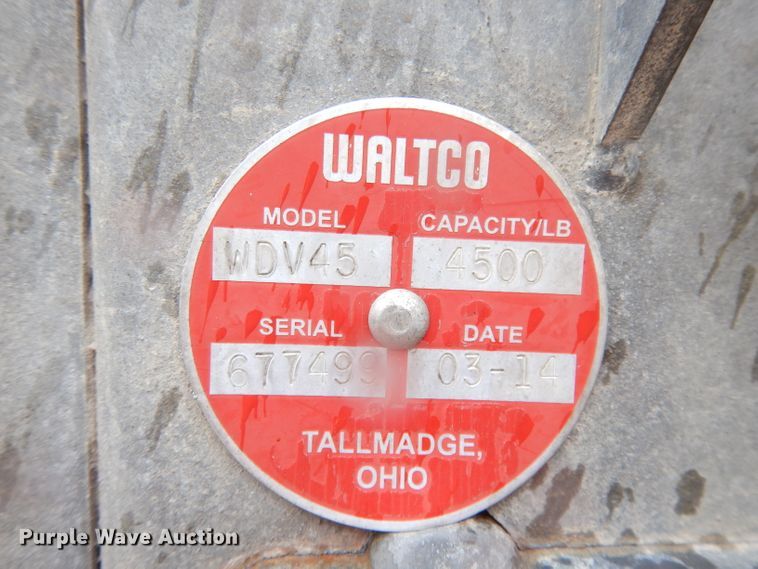 image for item KC9261 2014 Waltco WDV45  heavy duty semi lift