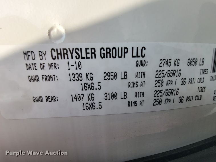 image for item KD9400 2010 Dodge Grand Caravan SE  van