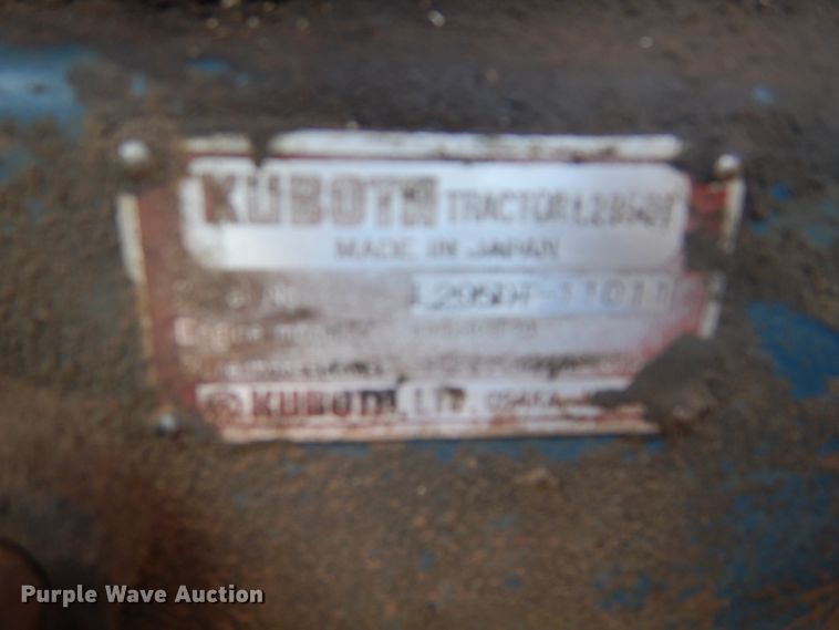 image for item KV9227 Kubota L295DT  MFWD tractor