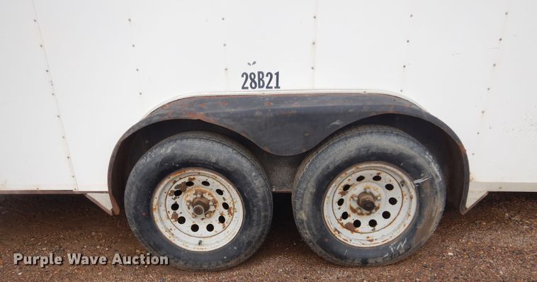 image for item KV9239 2001 Beckha-R  enclosed cargo trailer