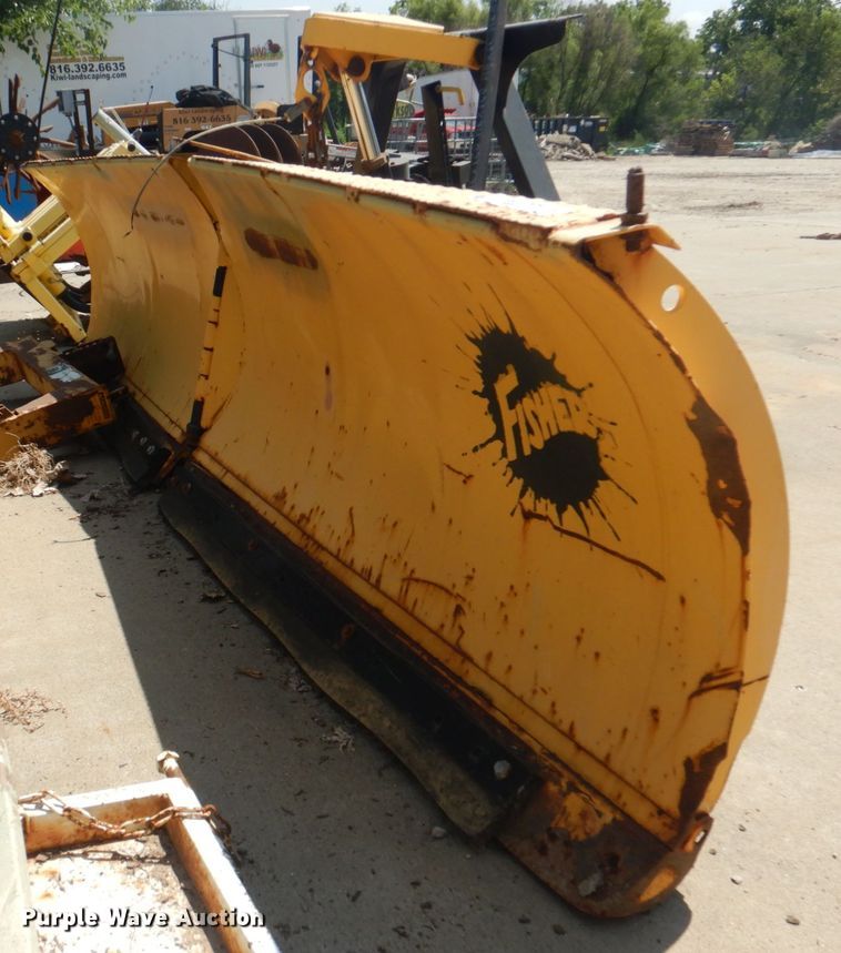 image for item KW9893 Fisher EZ-V  114"W snow plow