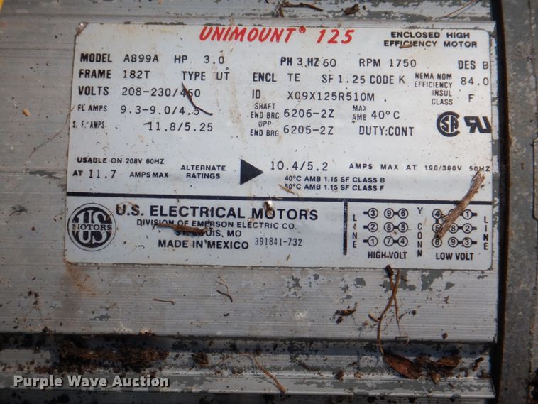 image for item KX9668 Unimount A899A  electric motor