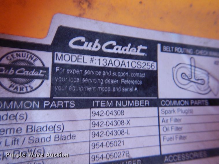 image for item KX9676 Cub Cadet XT1 LT42  lawn mower