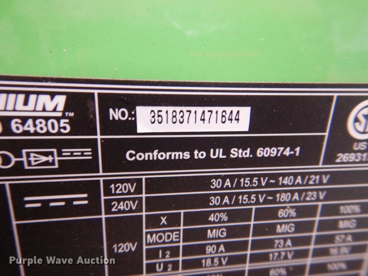 image for item KX9679 Titanium MIG 170  welder