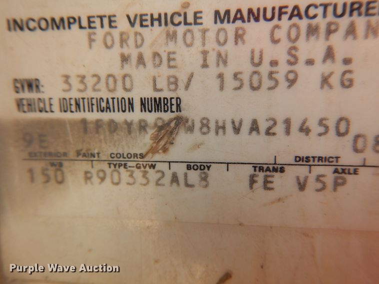 image for item DH5597 1987 Ford L9000  flatbed truck