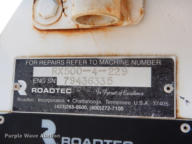image for item DJ0495 2010 Roadtec RX500  milling machine