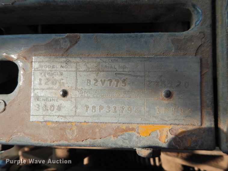 image for item DK2396 1977 Caterpillar 120G  motor grader