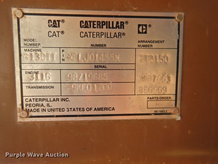 image for item DK2401 1997 Caterpillar 613C Series II  elevating scraper