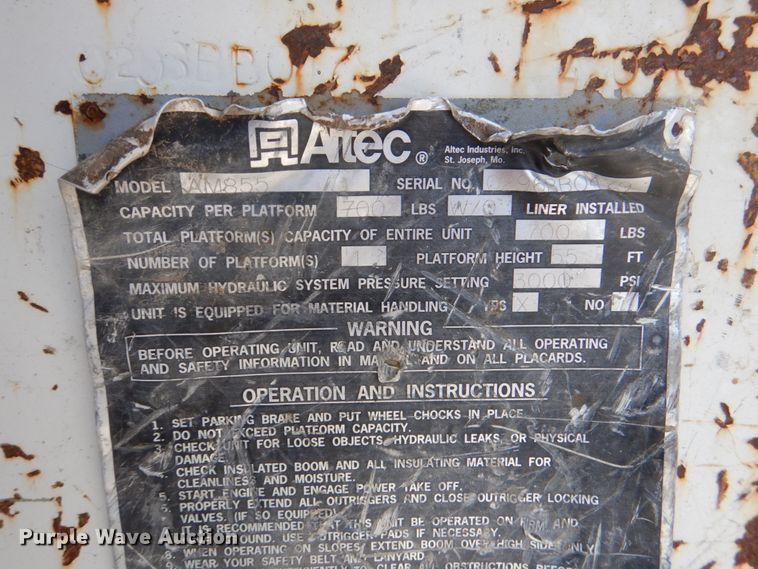 image for item DL0534 1996 Ford F800  bucket truck