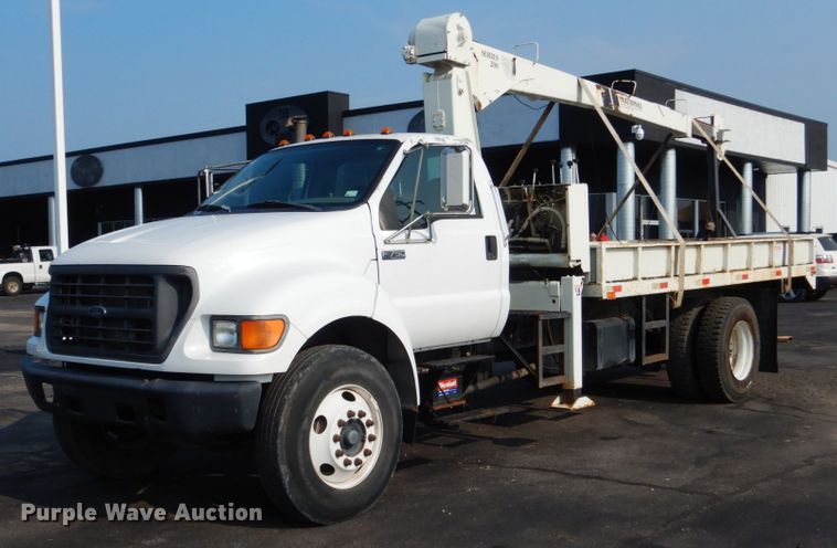 image for item DL4994 2003 Ford F750 Super Duty  crane truck