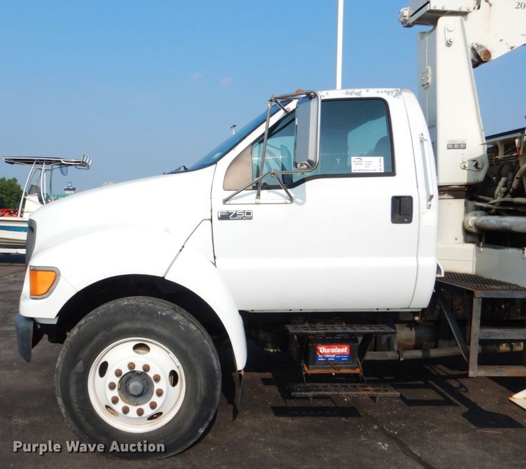image for item DL4994 2003 Ford F750 Super Duty  crane truck