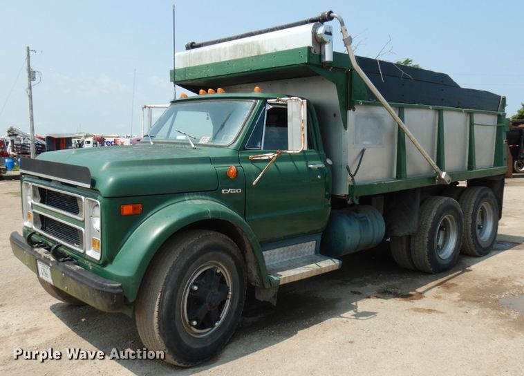 image for item DL5496 1971 Chevrolet C60  dump truck