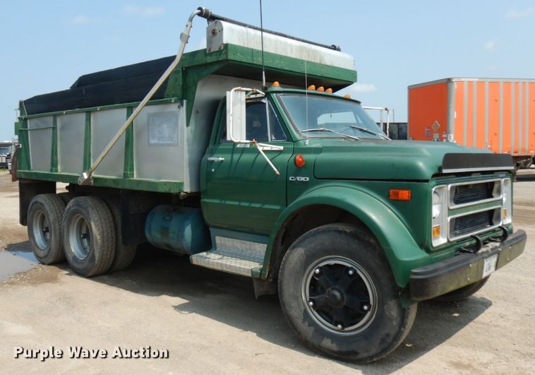 image for item DL5496 1971 Chevrolet C60  dump truck