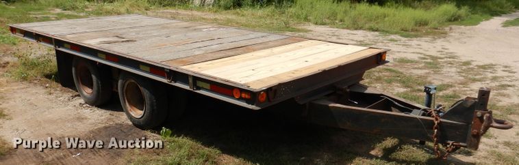 image for item DL5741 1974 Miller  tilt deck equipment trailer