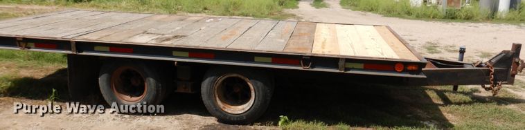 image for item DL5741 1974 Miller  tilt deck equipment trailer
