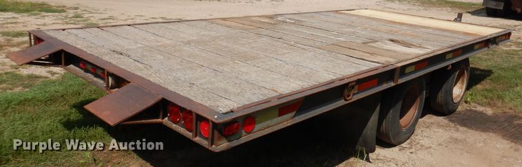 image for item DL5741 1974 Miller  tilt deck equipment trailer