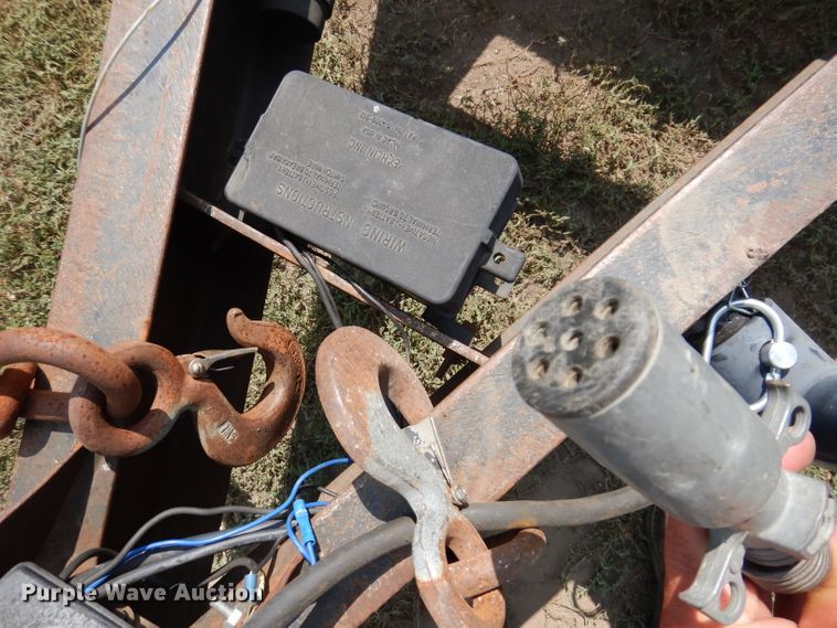 image for item DL5741 1974 Miller  tilt deck equipment trailer