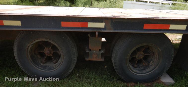 image for item DL5741 1974 Miller  tilt deck equipment trailer