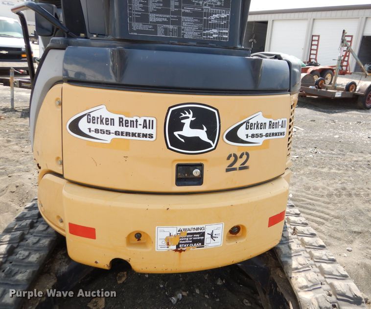 image for item DM0596 2012 John Deere 35D  mini excavator