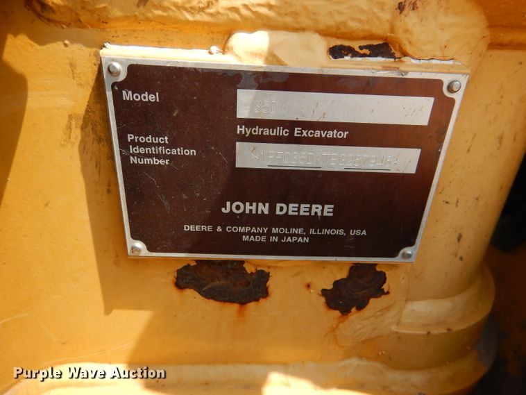 image for item DM0596 2012 John Deere 35D  mini excavator