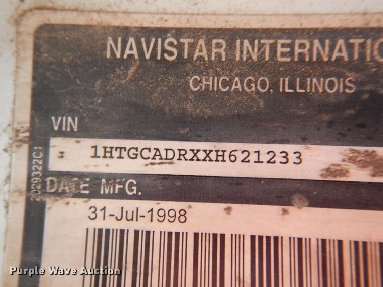 image for item DM3865 1999 International 2554  dump truck