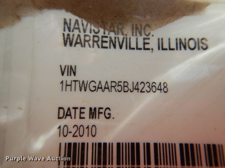 image for item DM3867 2011 International 7400  dump truck