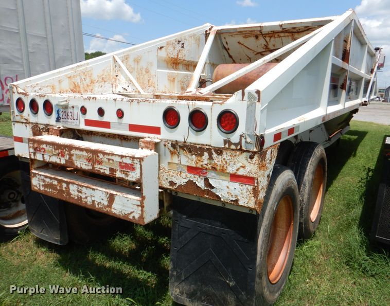 image for item DM3879 2013 Dakota Trailer MFG.  bottom dump trailer