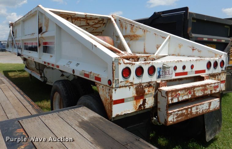 image for item DM3879 2013 Dakota Trailer MFG.  bottom dump trailer