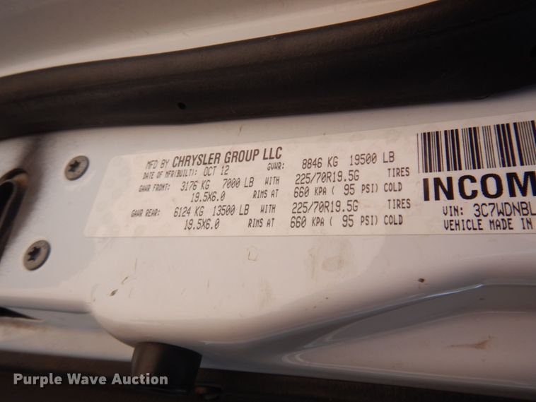 image for item DM5264 2012 Dodge Ram 5500 HD  bucket truck