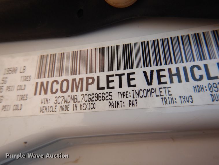 image for item DM5264 2012 Dodge Ram 5500 HD  bucket truck