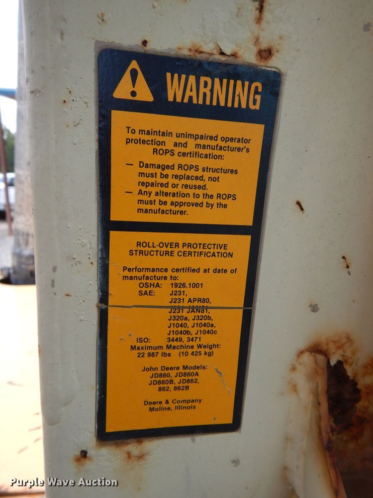 image for item DM6319 1989 John Deere 862B  elevating scraper